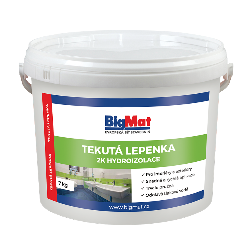 BigMat Nátěr hydroizolační Tekutá lepenka 2K 7 kg