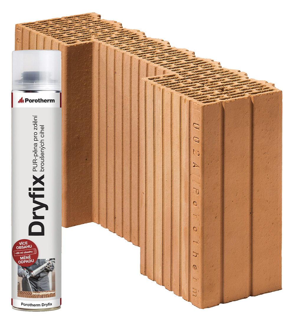 Porotherm Cihla 50 EKO+ Dryfix 1/2 K 125x500x249mm P8 (80)