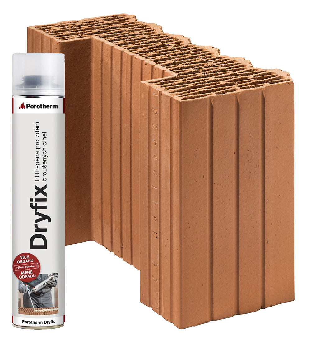 Porotherm Cihla 38 EKO+ Dryfix 1/2 K 125x380x249mm P8 (120)