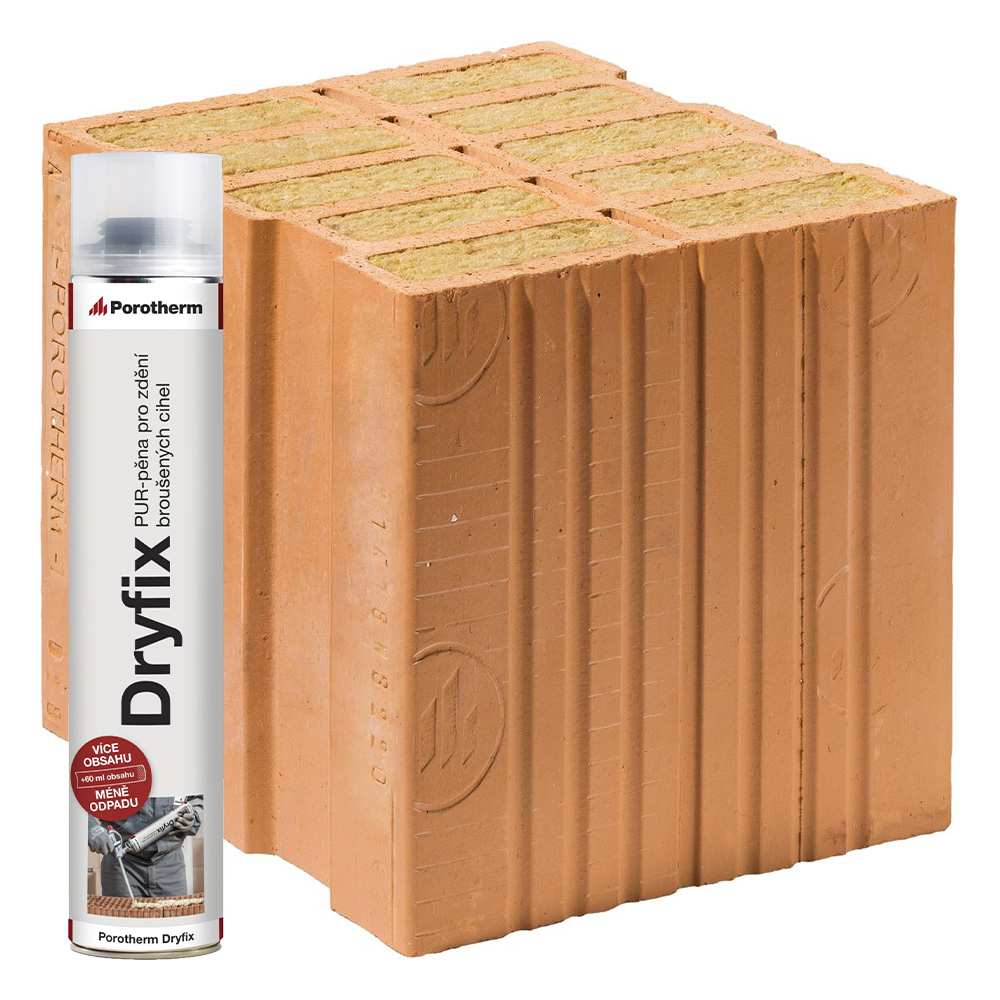 Porotherm Cihla 30 T Dryfix 1/2 123x300x249mm P8 (192)