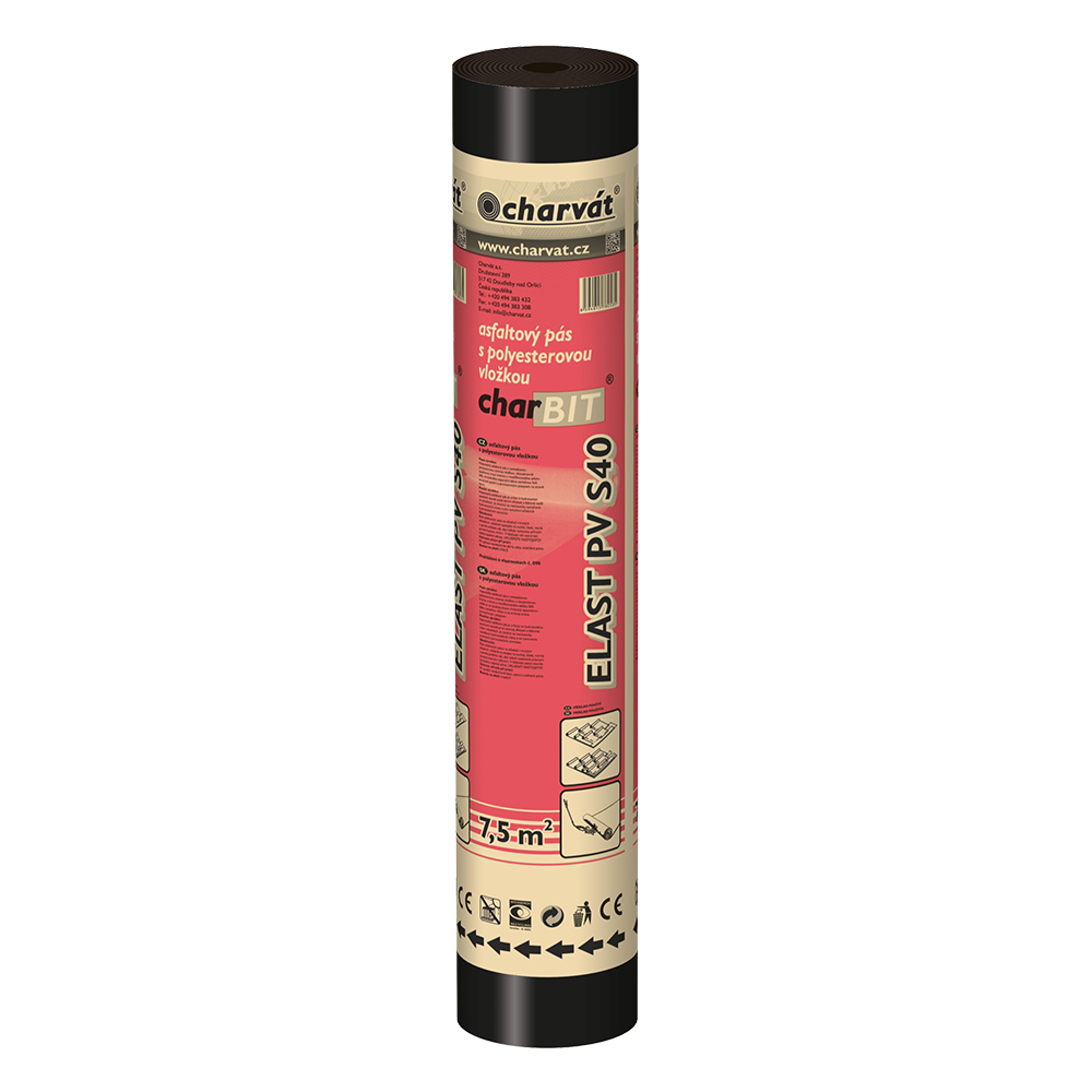 Charvát Pás asfaltový charBIT ELAST PV S40 tl.4mm [7,5m2]