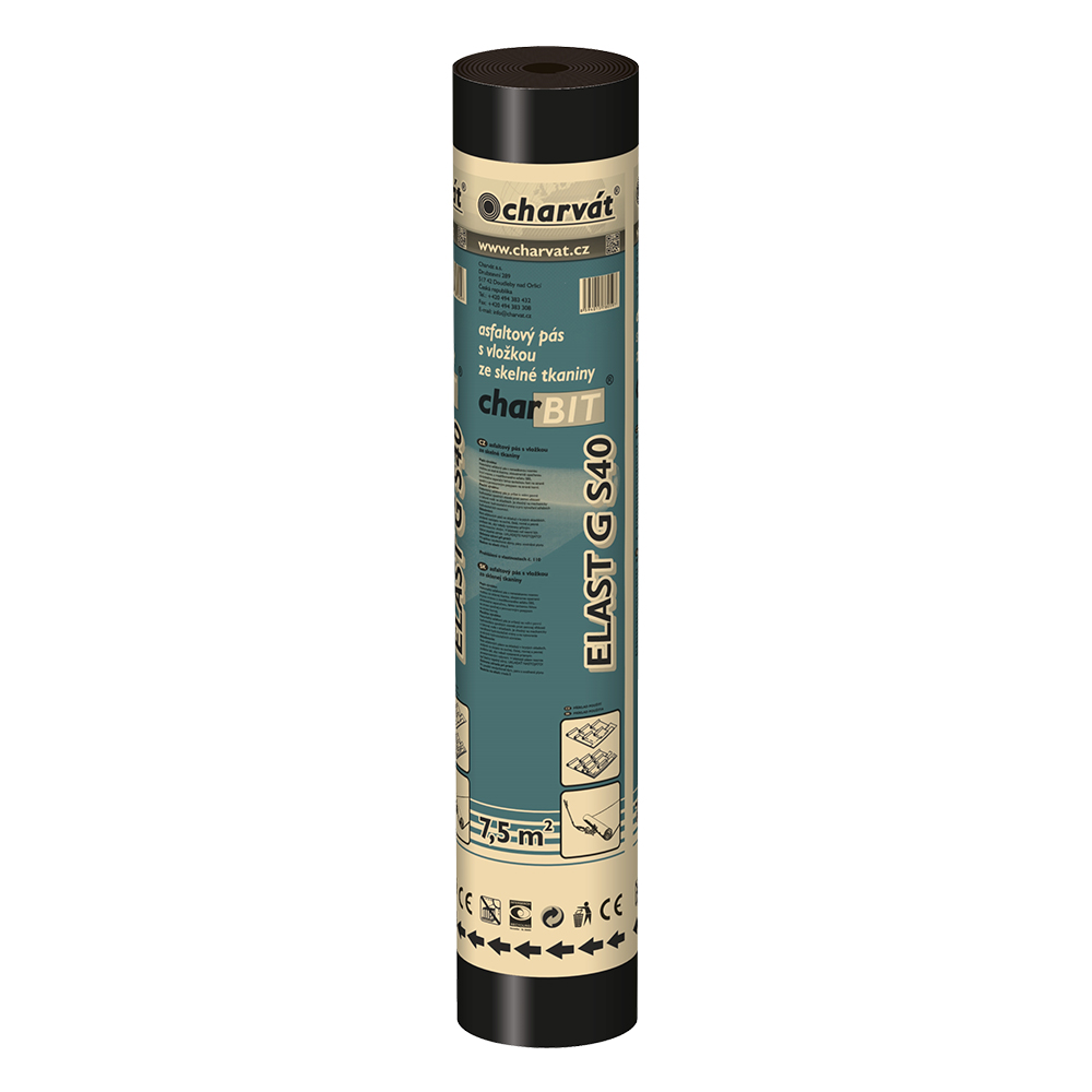 Charvát Pás asfaltový charBIT ELAST G S40 tl.4mm [7,5m2]