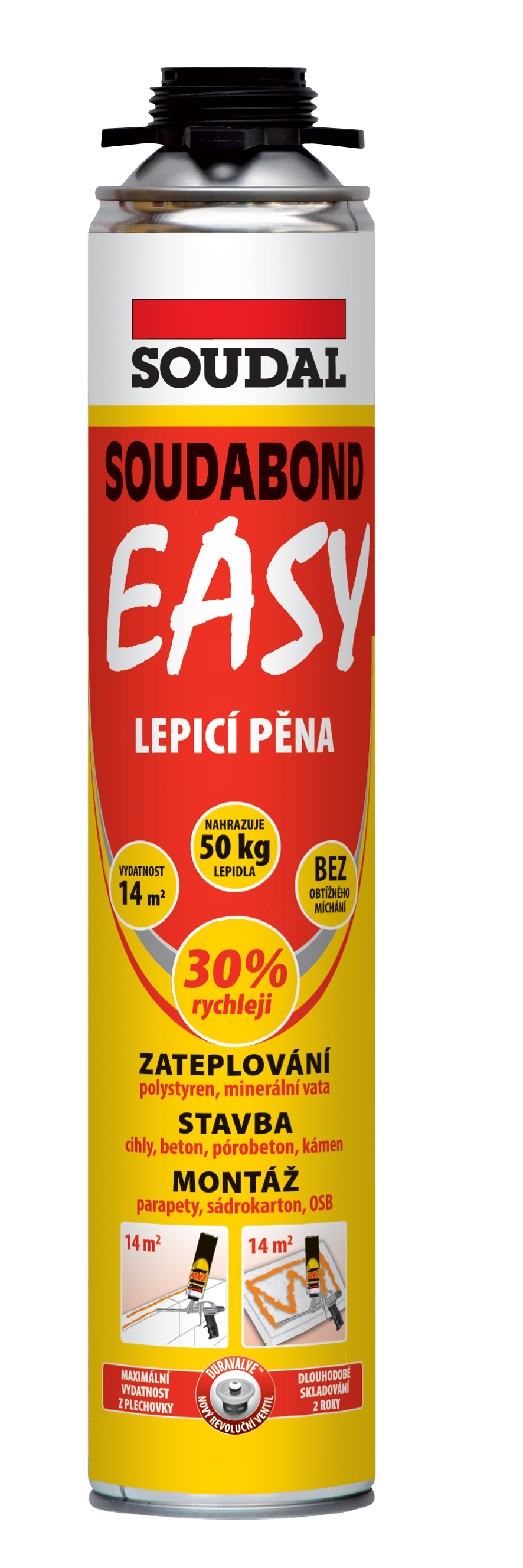 Soudal Pěna lepicí pistolová Soudabond Easy 750 ml