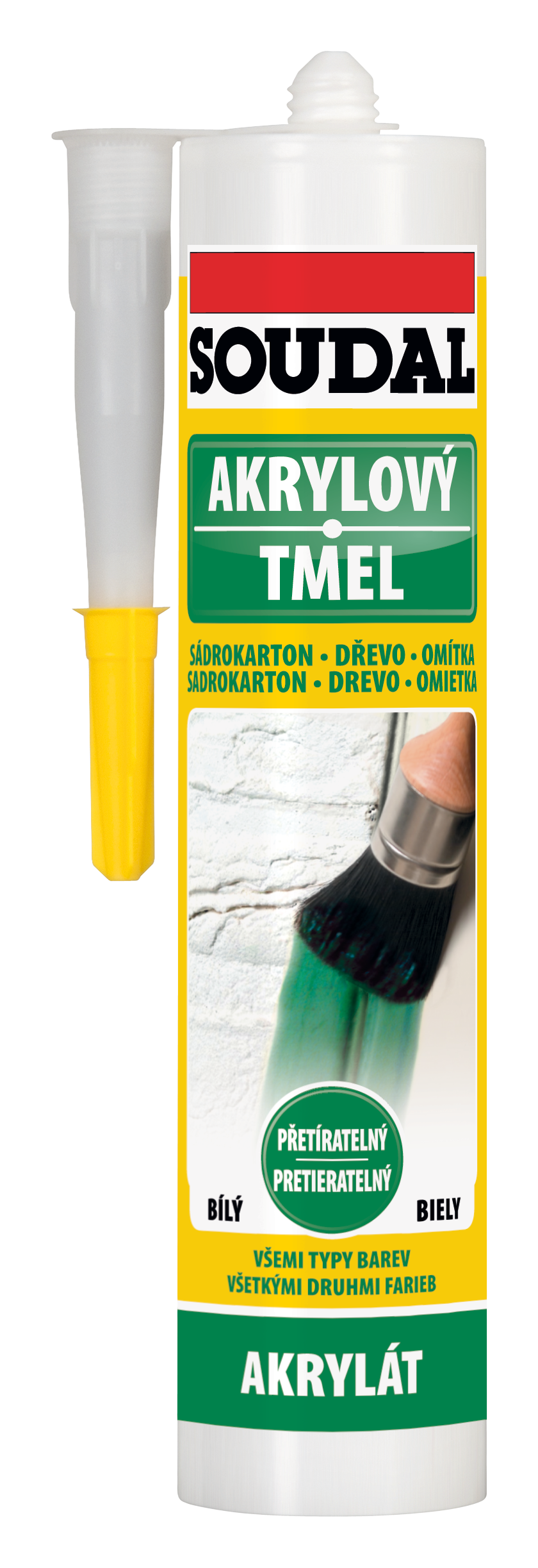 Soudal Tmel akrylový černá 280 ml