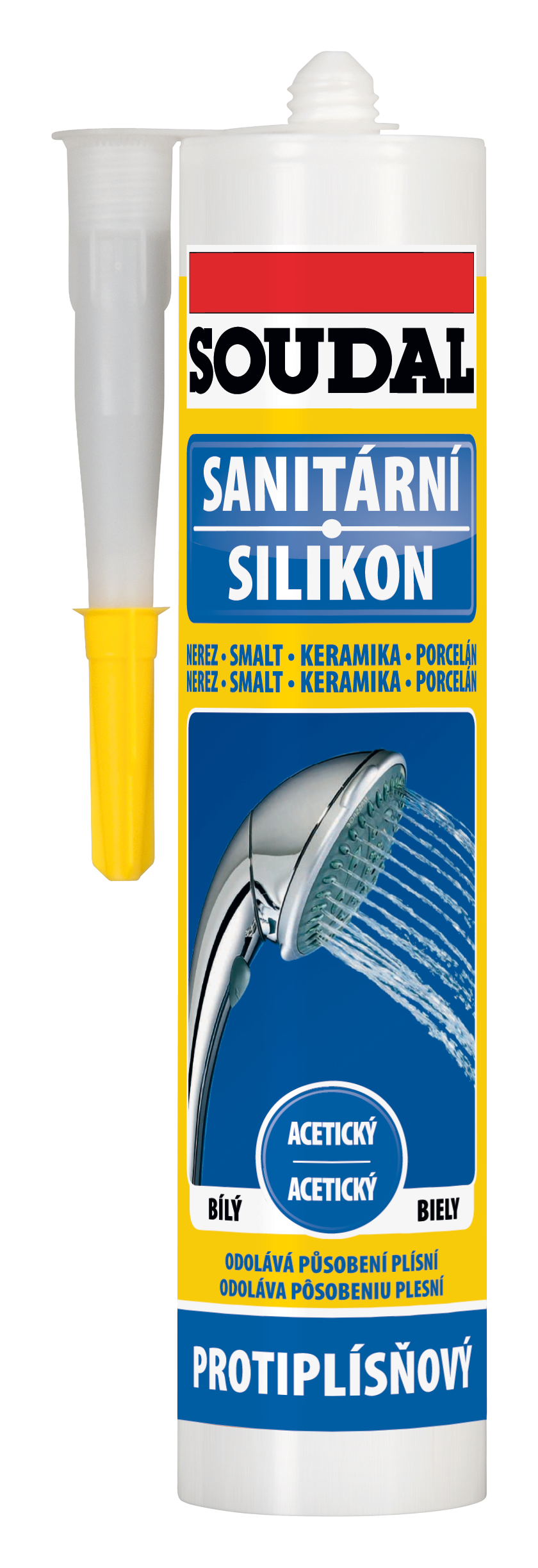 Soudal Silikon sanitární hnědá 280 ml