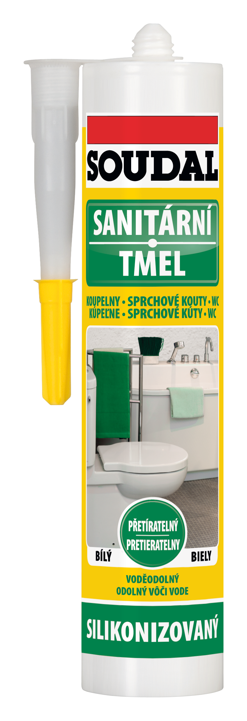 Soudal Tmel sanitární bílá 280 ml