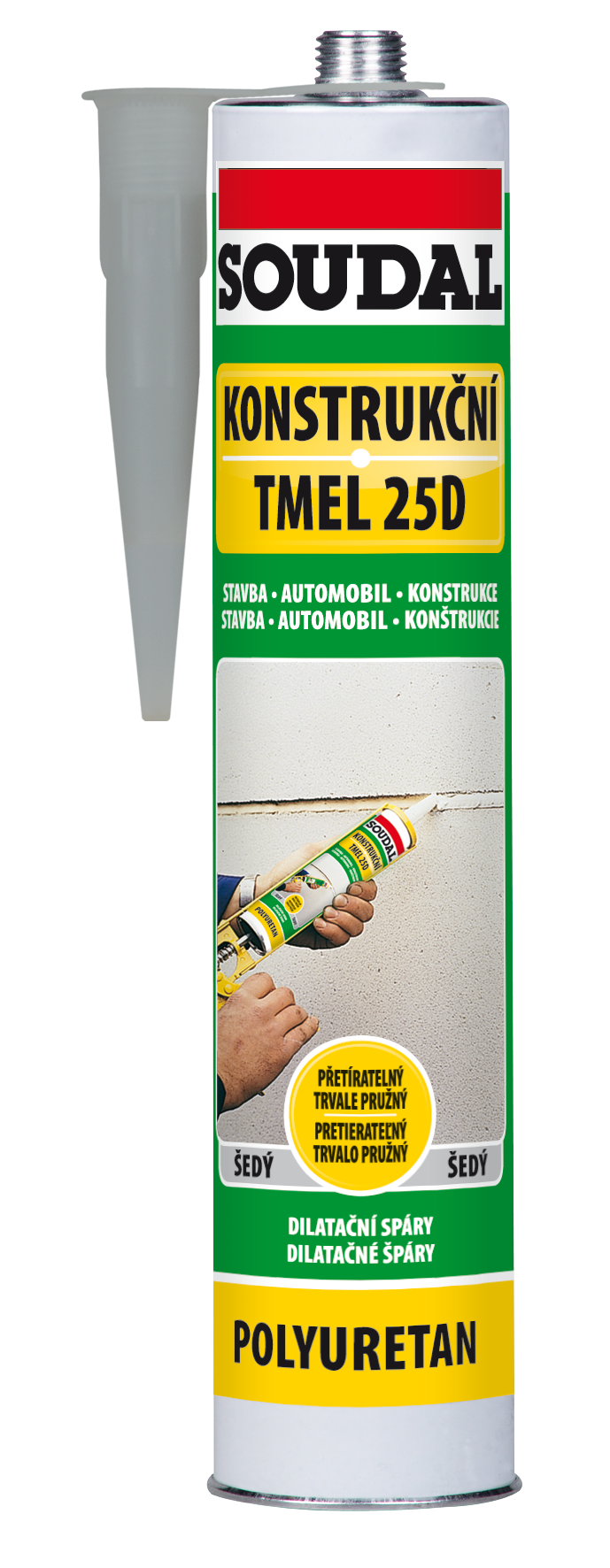 Soudal Tmel konstrukční 25D šedá 280 ml