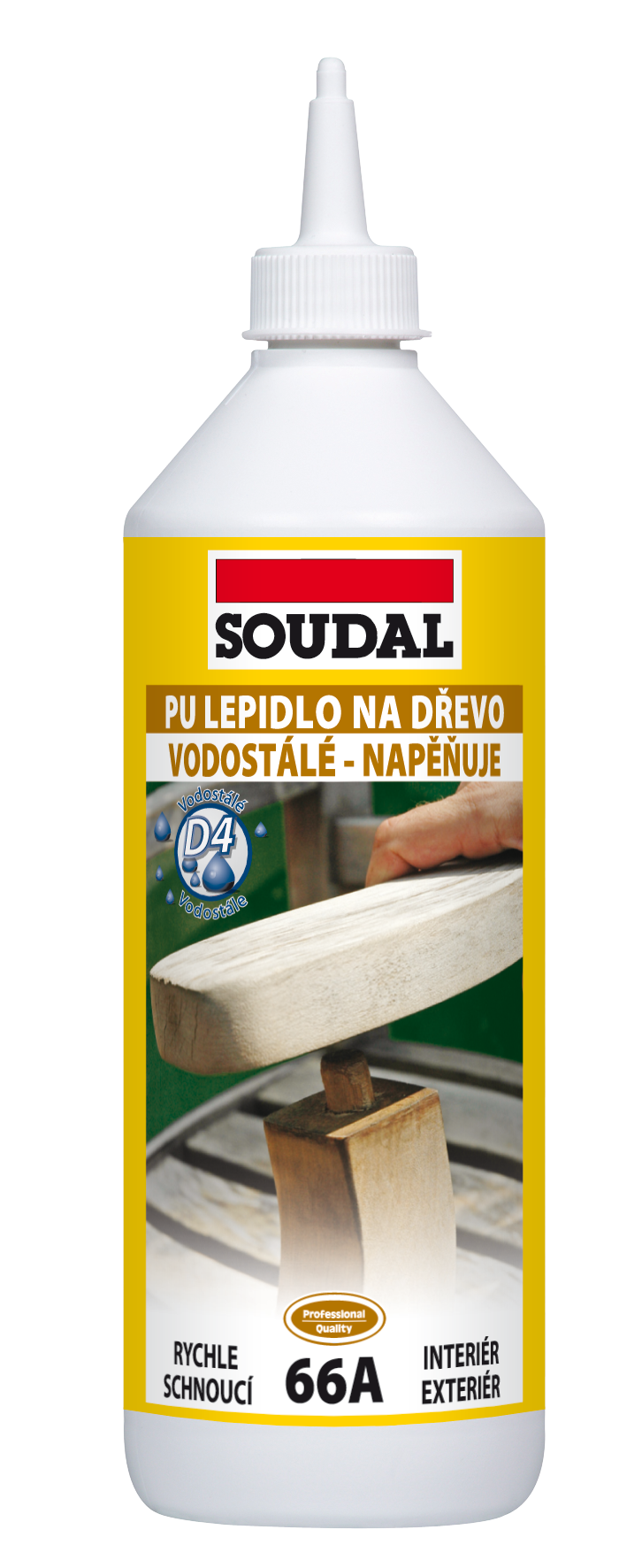 Soudal Lepidlo PU na dřevo 66A 750 g