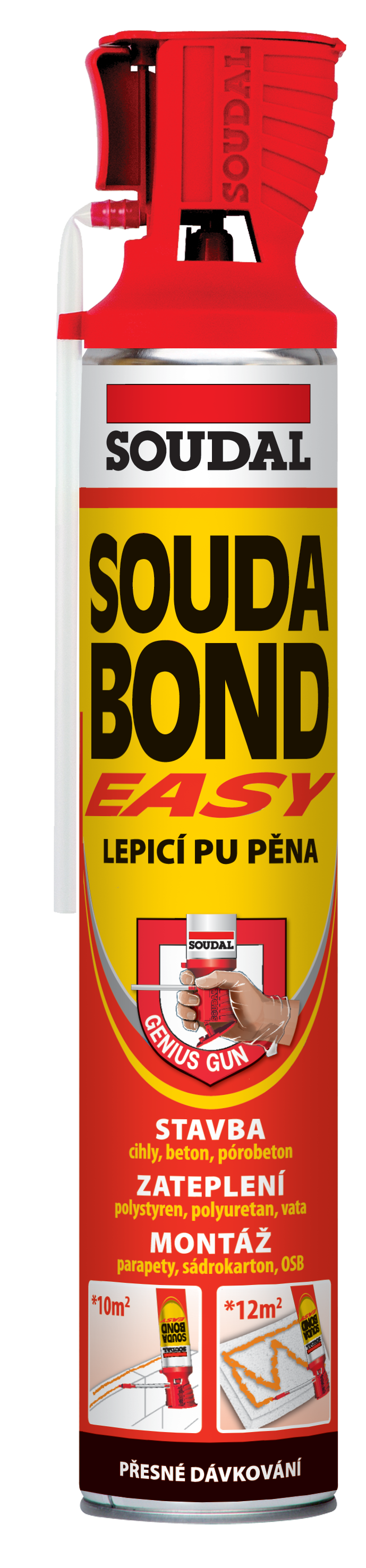Soudal Pěna lepicí trubičková nízkoexpanzní Soudabond Easy GG 750 ml