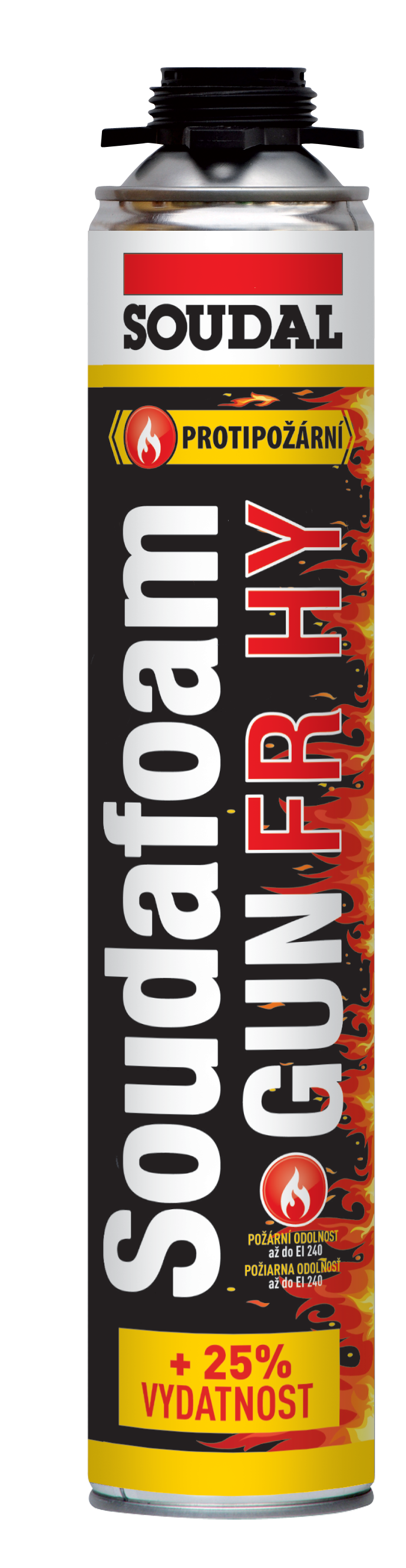 Soudal Pěna montážní pistolová Soudafoam FR HY 750 ml