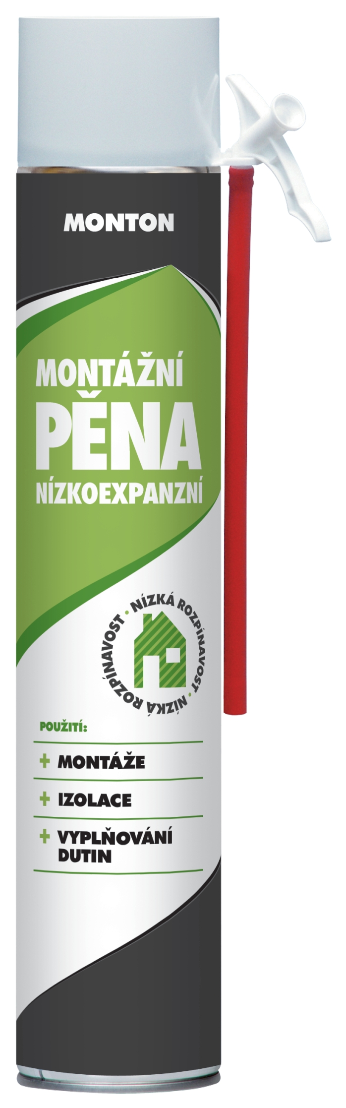Pěna montážní trubičková nízkoexpanzní Monton 750ml