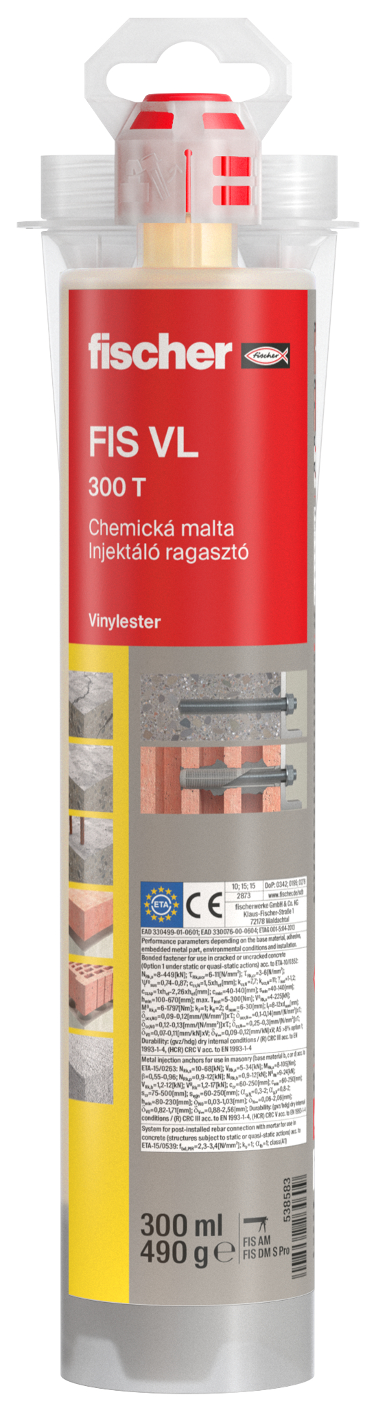 Fischer Malta chemická FIS VL 300 T 300 ml