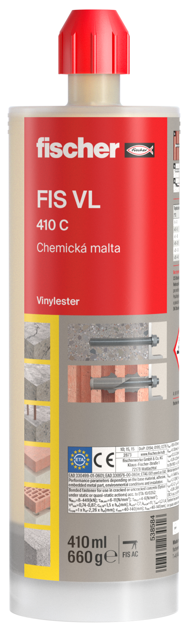 Fischer Malta chemická FIS VL 410 C 410 ml