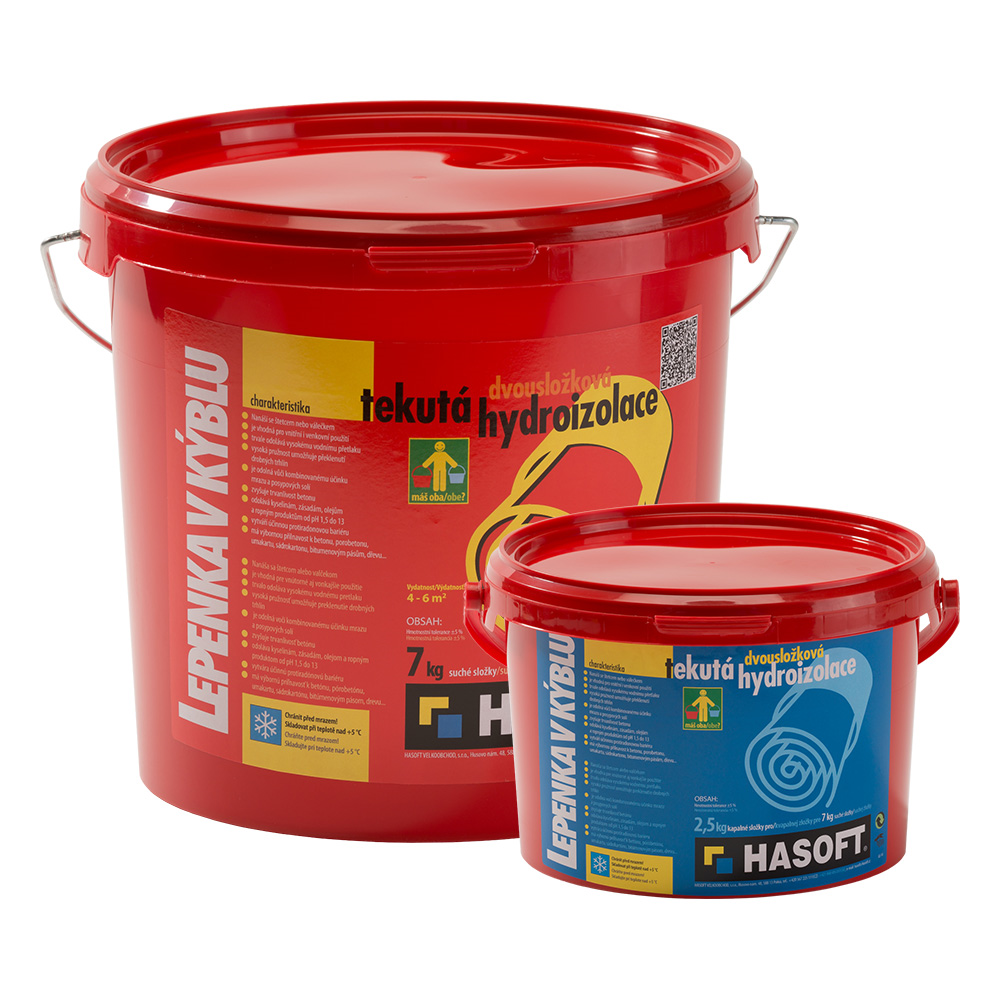 Hasoft Hydroizolace Lepenka v kýblu 9,5 kg (7 kg + 2,5 kg)