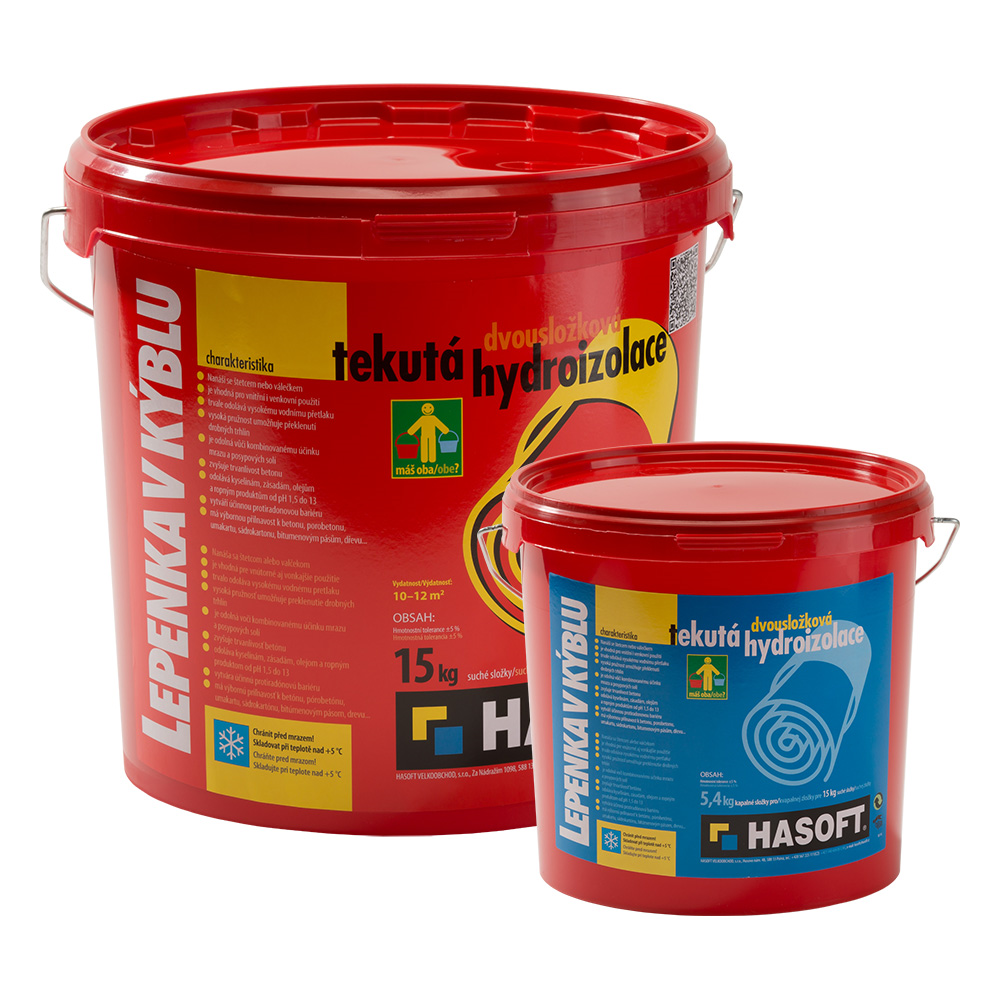 Hasoft Hydroizolace Lepenka v kýblu 20,4 kg (15 kg + 5,4 kg)