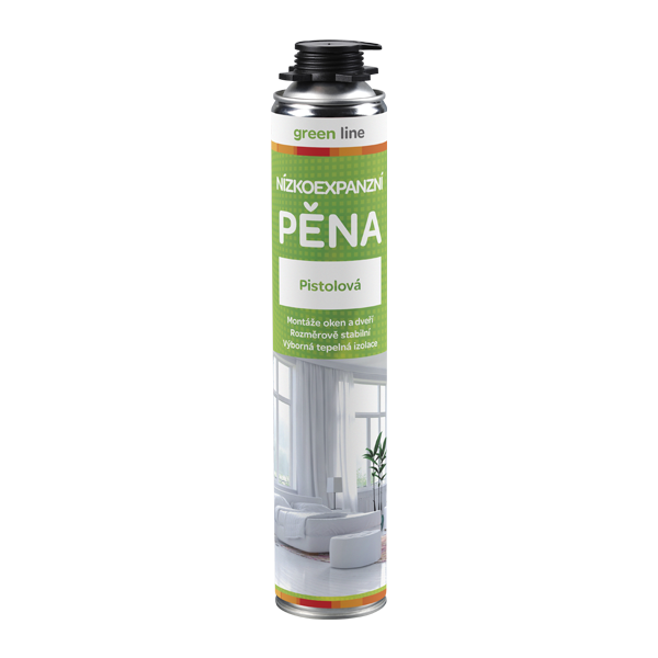 Den Braven Pěna montážní pistolová nízkoexpanzní Green line 750 ml