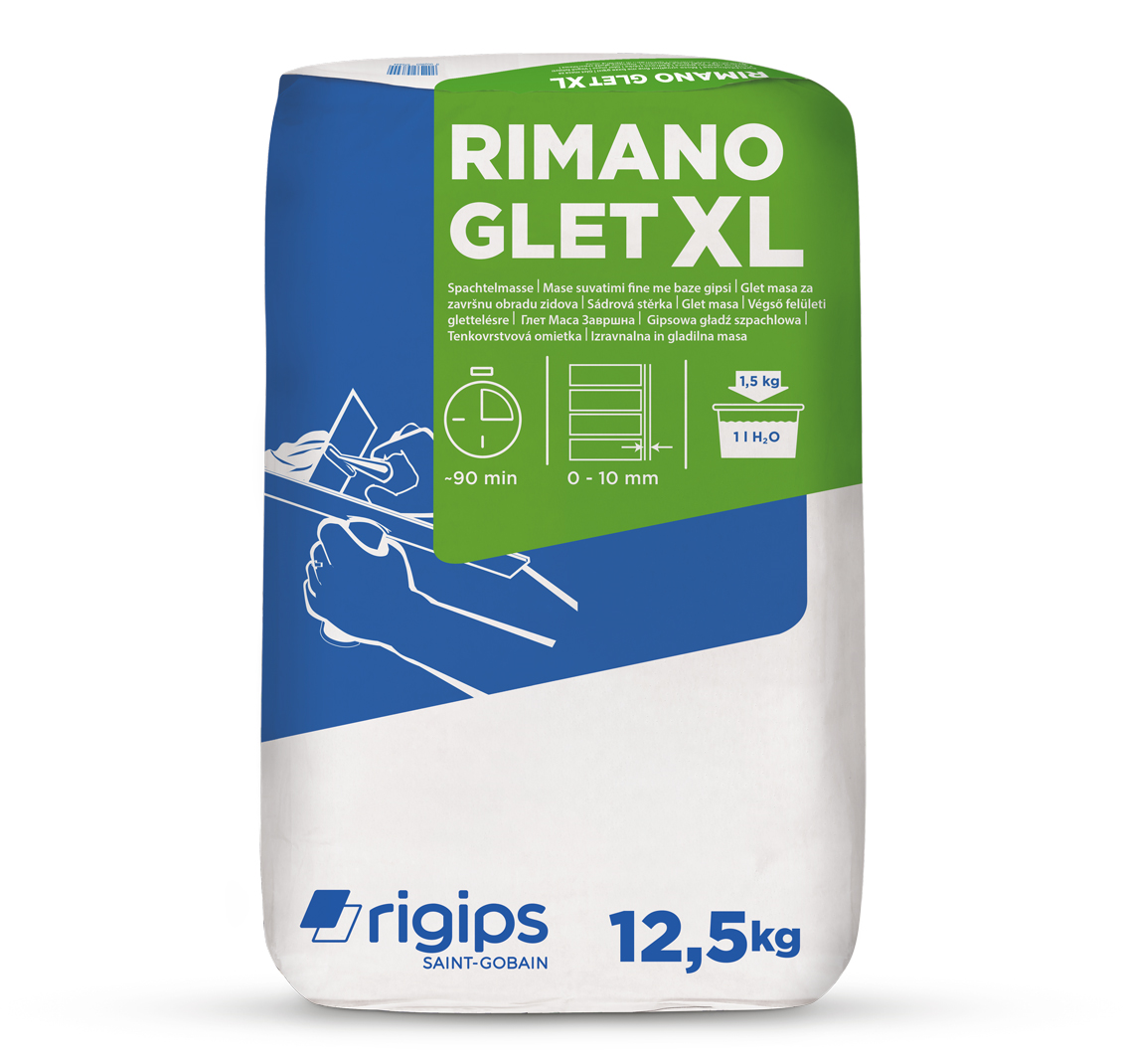 Rigips Stěrka sádrová Rimano Glet XL 12,5 kg