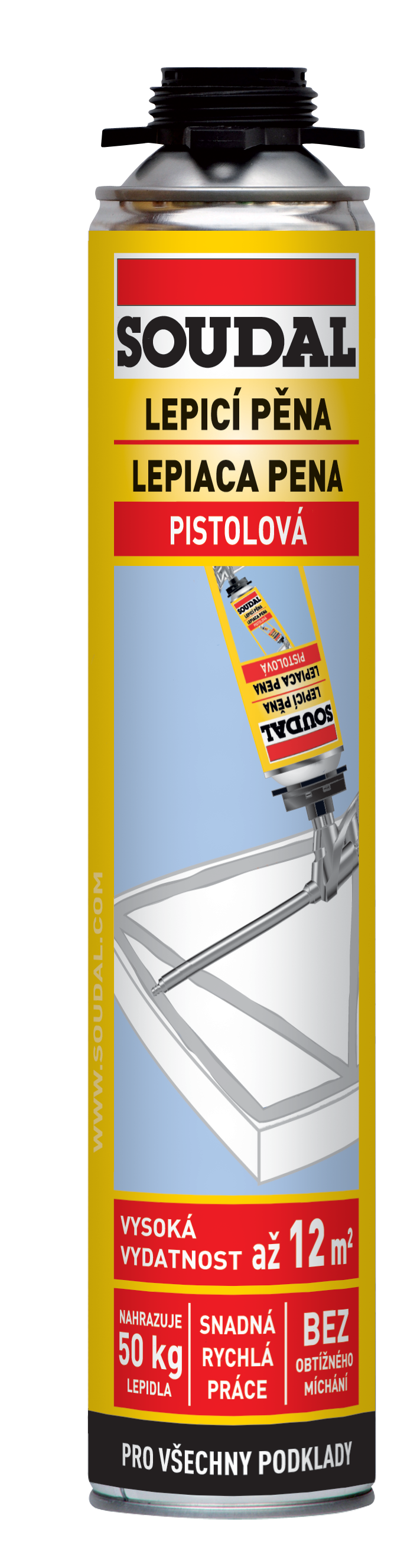 Soudal Pěna lepicí pistolová 750 ml