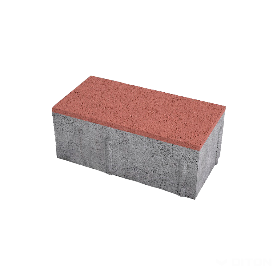 Diton Dlažba betonová Parketa 80 mm rovná hrana červená (8,64)