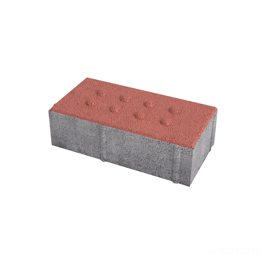 Diton Dlažba betonová Parketa 80 mm slepecká červená (8,64)