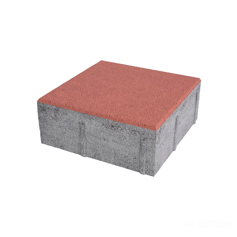 Diton Dlažba betonová Kostka 80 mm červená (8,4)