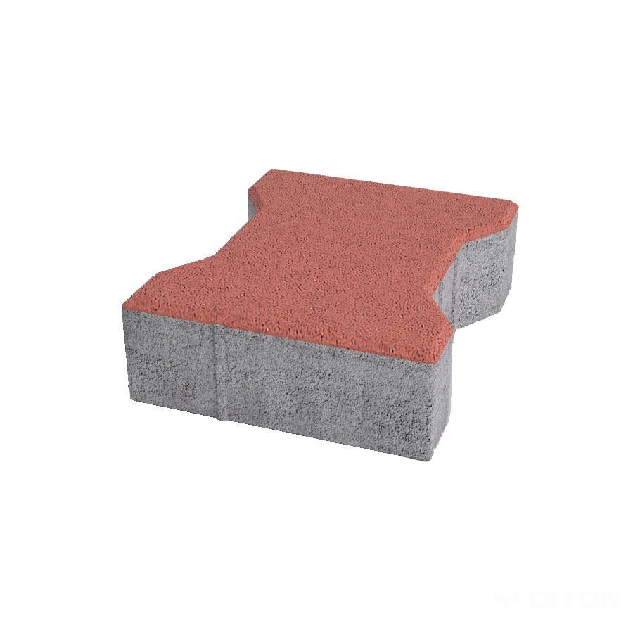 Diton Dlažba betonová Íčko 60 mm červená (10)