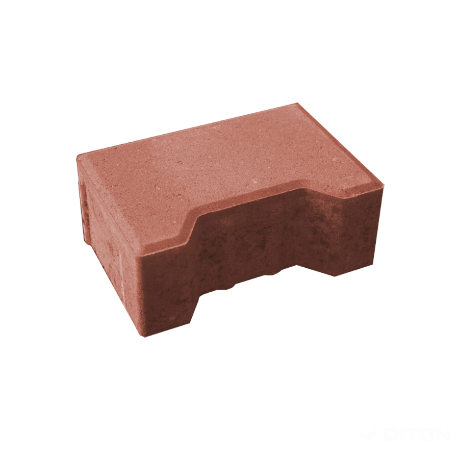 Diton Dlažba betonová Íčko 60 mm krajovka červená (420)