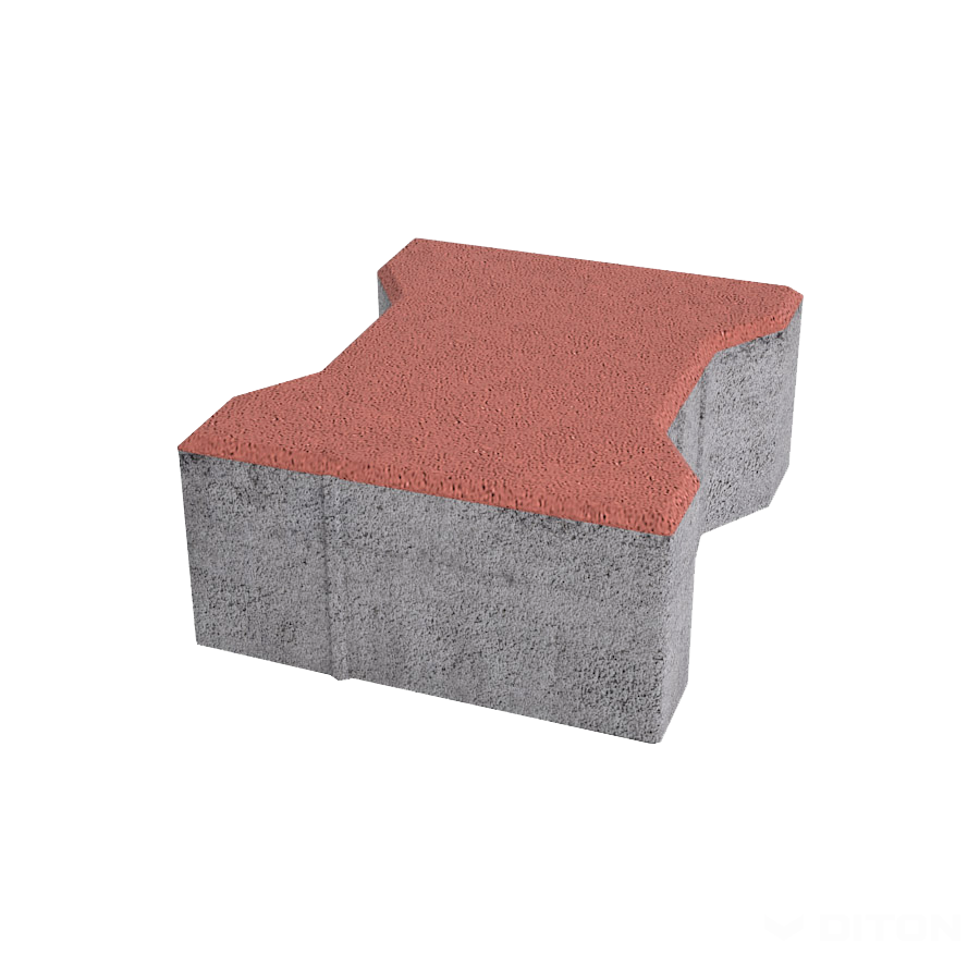 Diton Dlažba betonová Íčko 80 mm červená (8)