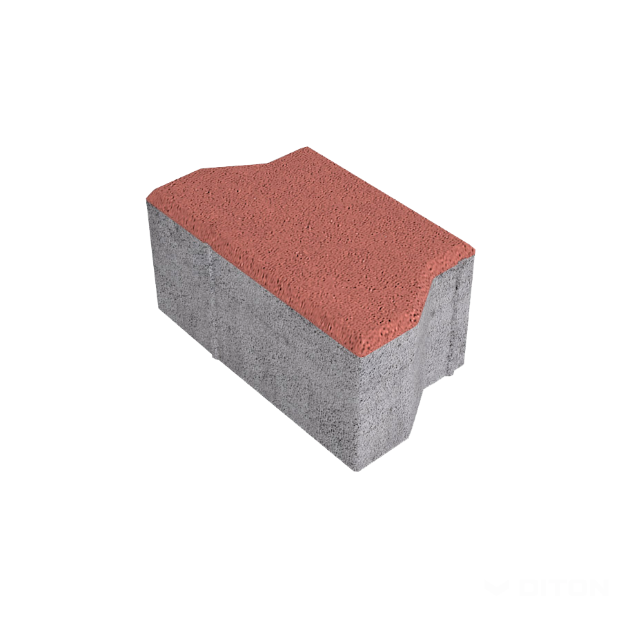 Diton Dlažba betonová Íčko 80 mm poloviční červená (576)