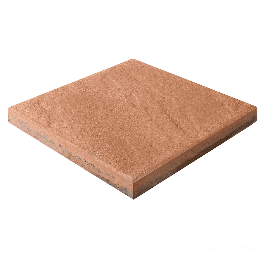 Diton Dlažba betonová Břidlice reliéfní 397×397×40 mm cihlová (9,12)