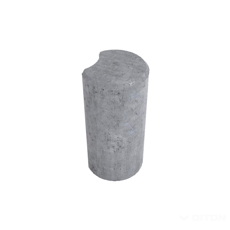 Diton Palisáda betonová kruhová odlehčená 175×200×800 mm přírodní (24)