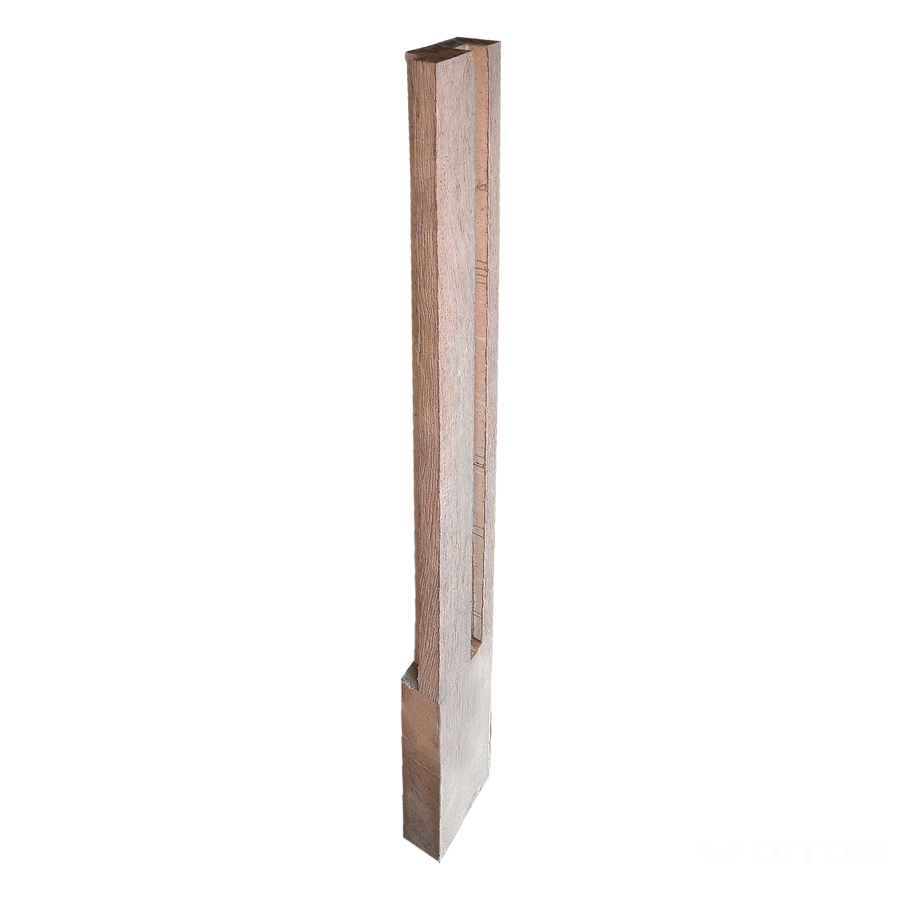 Diton Sloupek plotový Quick wall wood 180 250×110×2700 mm dělený rohový dub světlý (6)