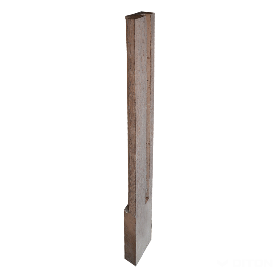 Diton Sloupek plotový Quick wall wood 150 250×110×2400 mm dělený rohový dub tmavý (6)