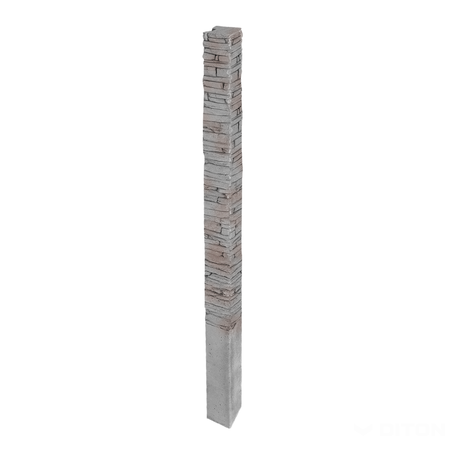 Diton Sloupek plotový Quick wall stone 240 150×150×3300 mm průběžný šedý mix (8)