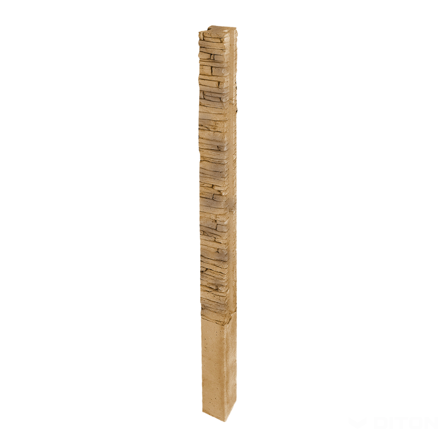 Diton Sloupek plotový Quick wall stone 240 150×150×3300 mm průběžný hnědý mix (8)