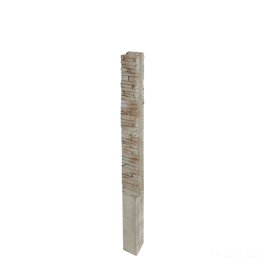 Diton Sloupek plotový Quick wall stone 200 150×150×2900 mm průběžný béžový mix (8)