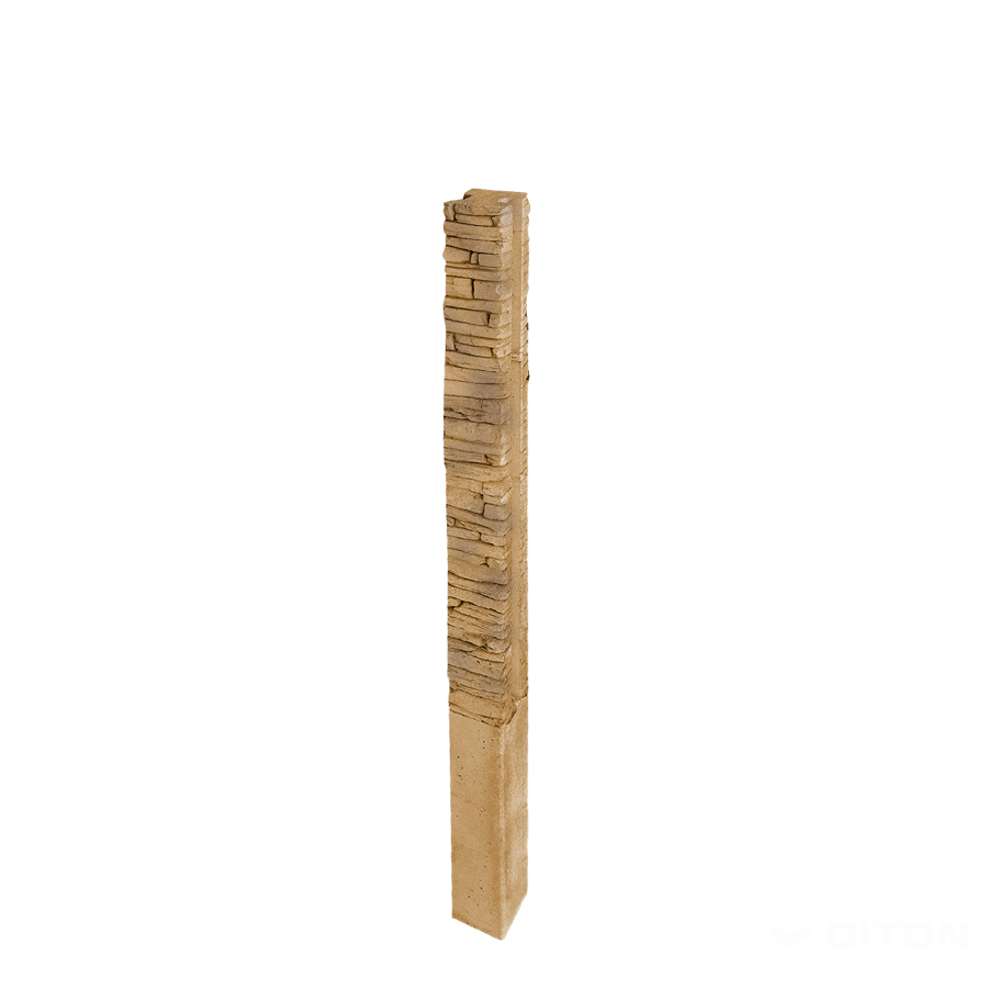 Diton Sloupek plotový Quick wall stone 200 150×150×2900 mm průběžný hnědý mix (8)