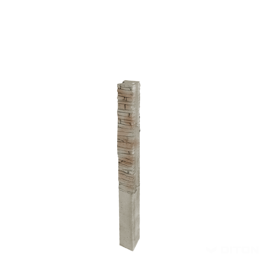 Diton Sloupek plotový Quick wall stone 160 150×150×2500 mm průběžný béžový mix (8)