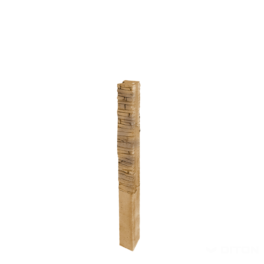 Diton Sloupek plotový Quick wall stone 160 150×150×2500 mm průběžný hnědý mix (8)