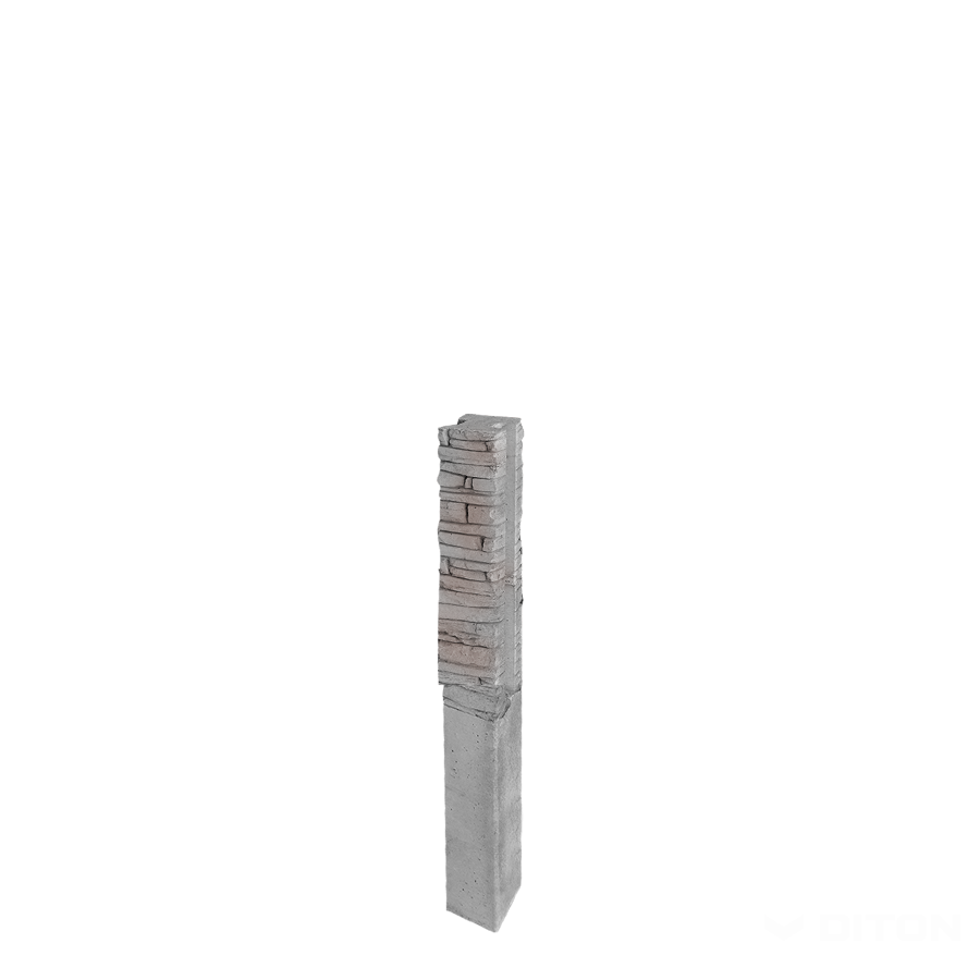 Diton Sloupek plotový Quick wall stone 120 150×150×2100 mm průběžný šedý mix (8)