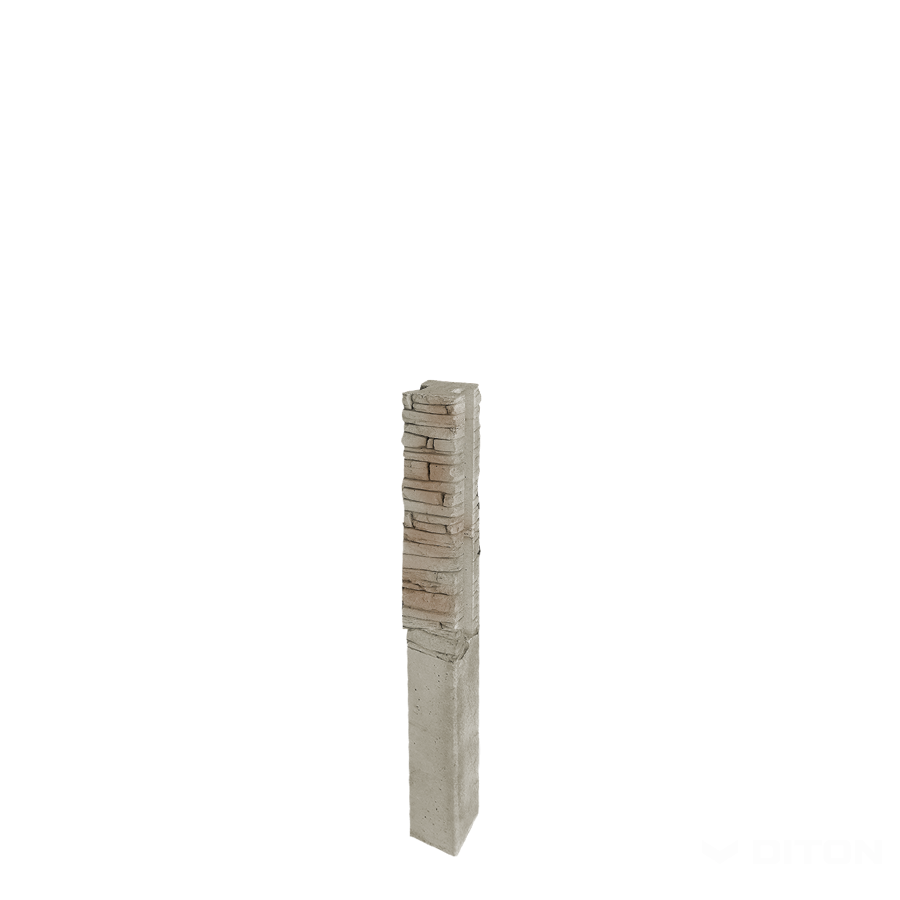 Diton Sloupek plotový Quick wall stone 120 150×150×2100 mm průběžný béžový mix (8)