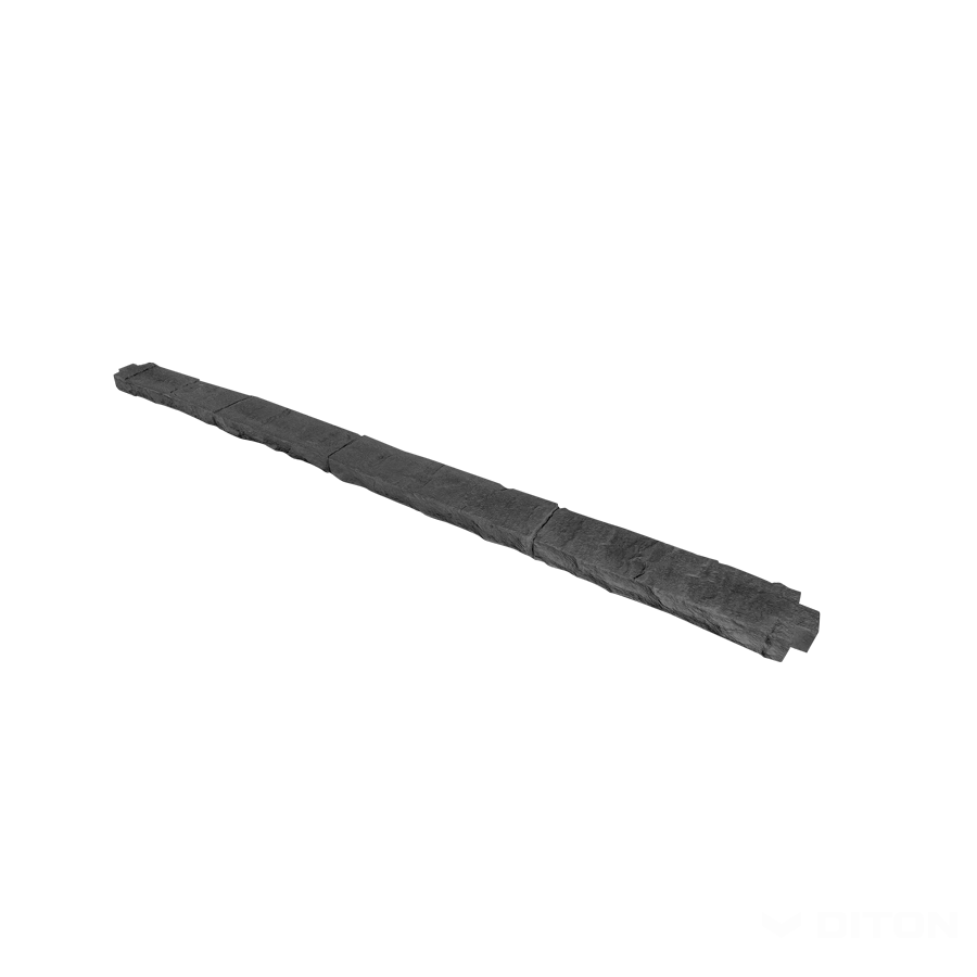 Diton Stříška plotová na desku Nová Trója 1840×130×50 mm antracitová (20)