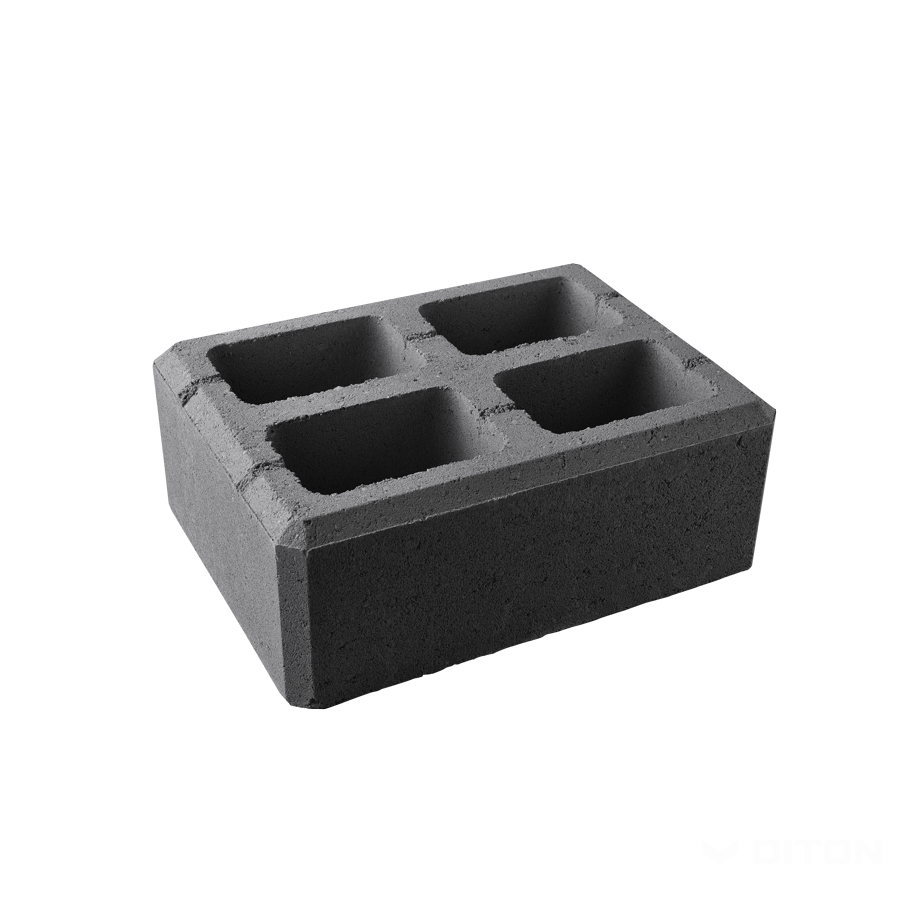 Diton Tvárnice plotová Viso 400×300×150 mm sloupková černá (40)