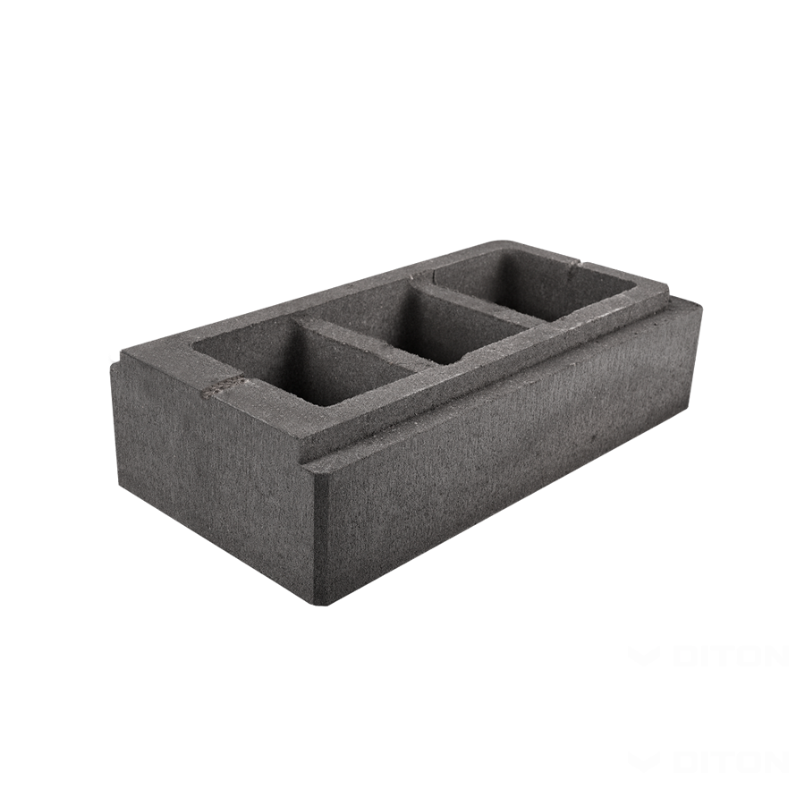 Diton Tvárnice plotová Verso 600×300×150 mm koncová černá (6)