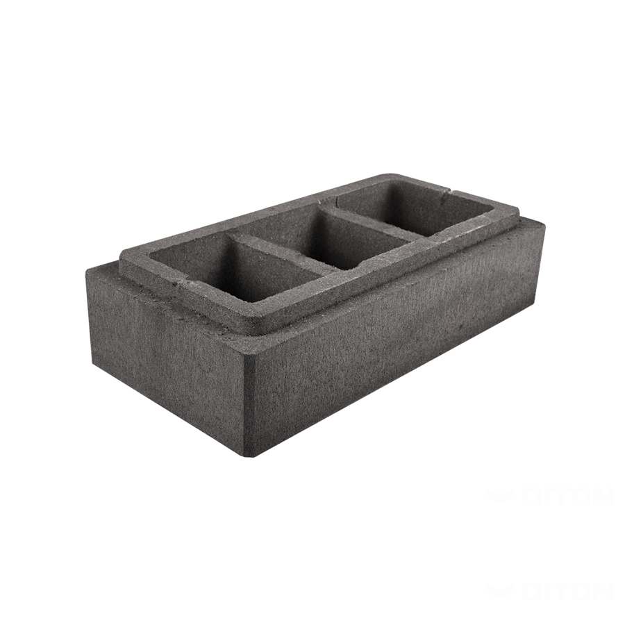 Diton Tvárnice plotová Verso 600×300×150 mm sloupková černá (36)