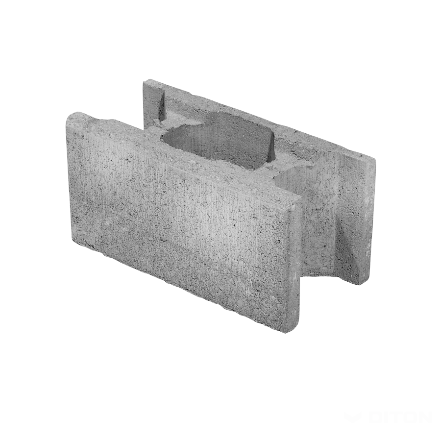 Diton Tvárnice plotová Venezia 390×190×190 mm průběžná melír přírodní (60)