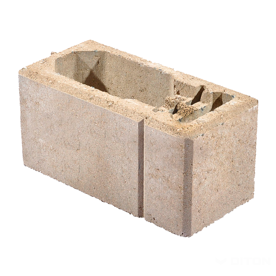 Diton Tvárnice plotová Venezia 390×190×190 mm sloupková melír písková (60)