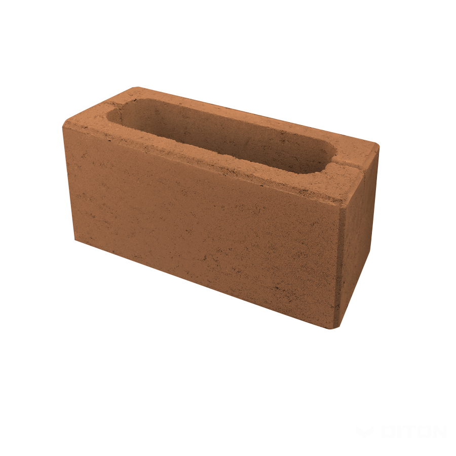 Diton Tvárnice plotová Hladká 385×190×190 mm karamelová (75)