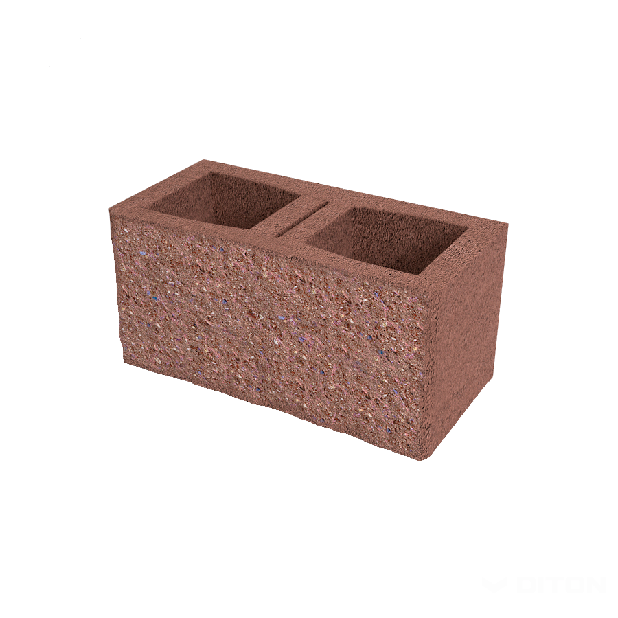 Diton Tvárnice plotová A 385×190×190 mm jednostranná karamelová (60)