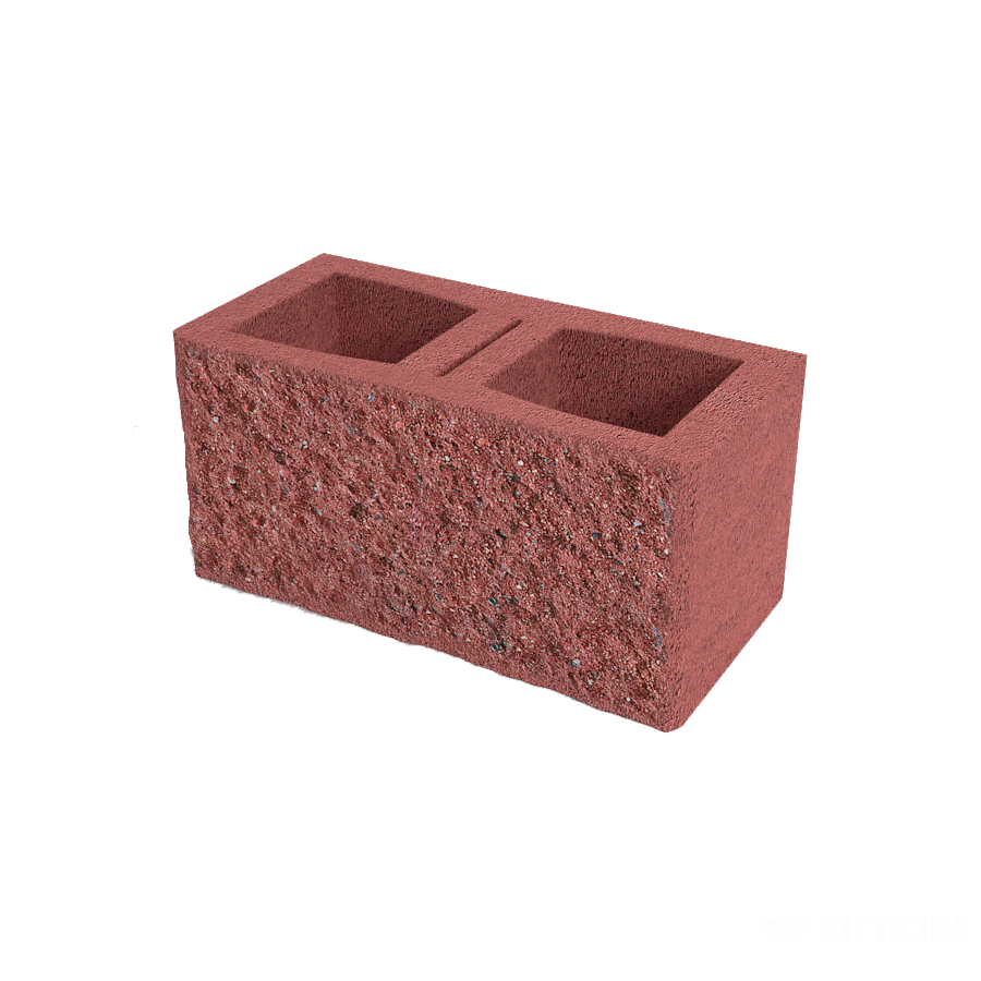 Diton Tvárnice plotová B 385×190×190 mm oboustranná červená (50)